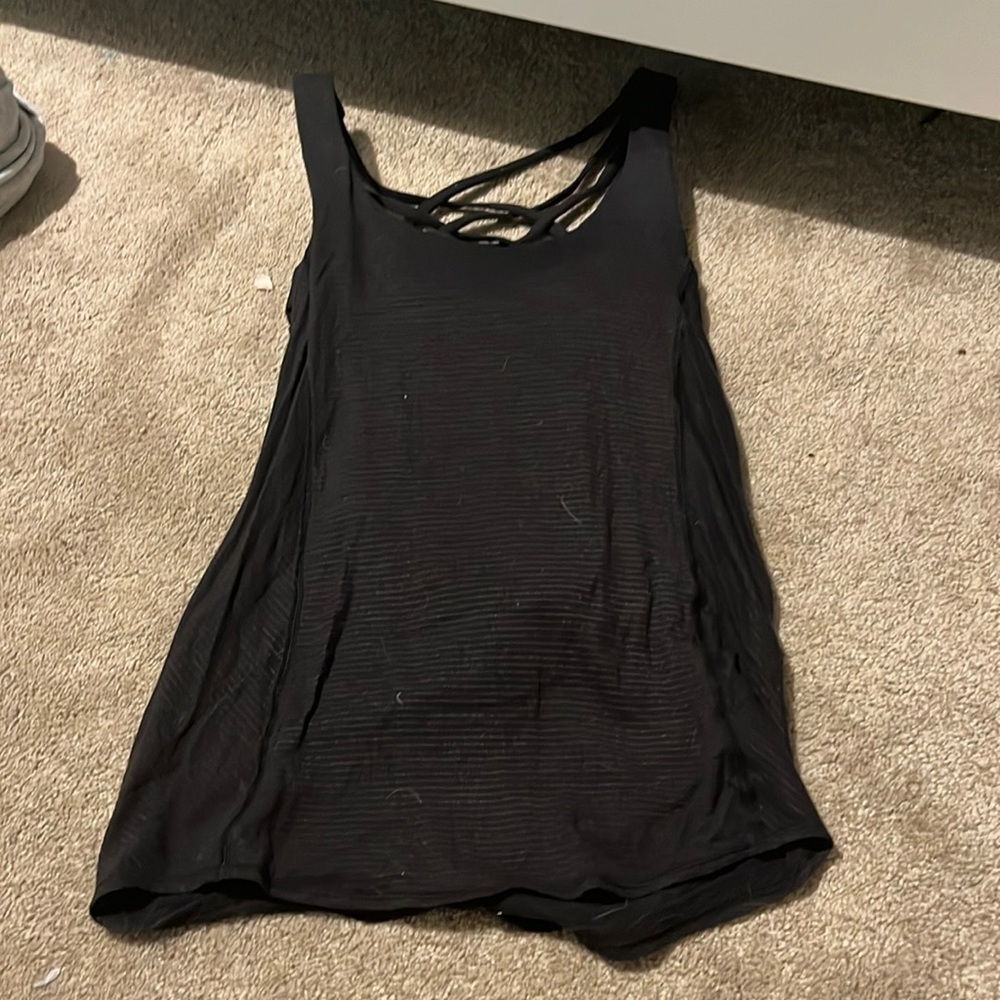 lululemon open back sports bra tank